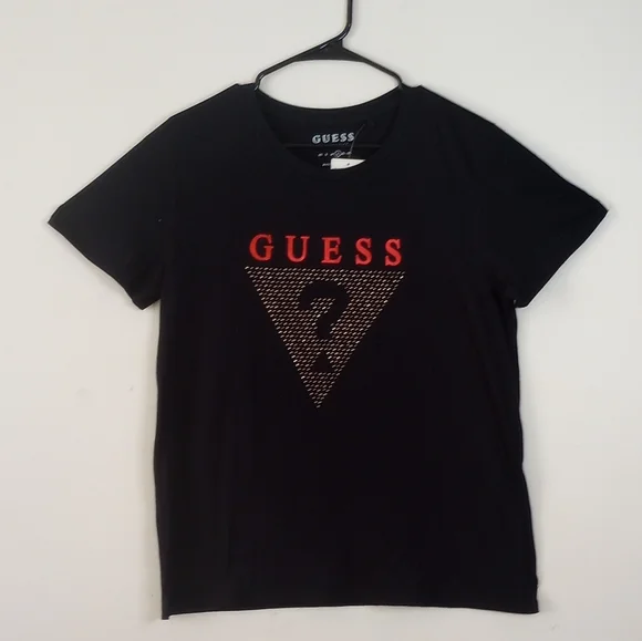 GUESS, black TShirts,size: large , long sleeve - Picture 6 of 8